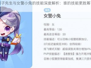 天天酷跑中帽子先生与女警小兔的技能深度解析：谁的技能更胜筹？哪个角色表现更佳？