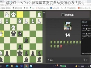 解决Chess Rush游戏屏幕亮度自动变暗的方法探讨