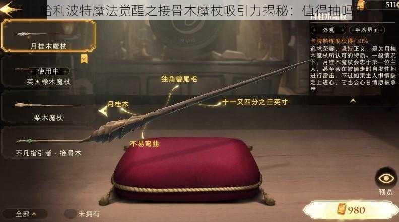 哈利波特魔法觉醒之接骨木魔杖吸引力揭秘：值得抽吗？