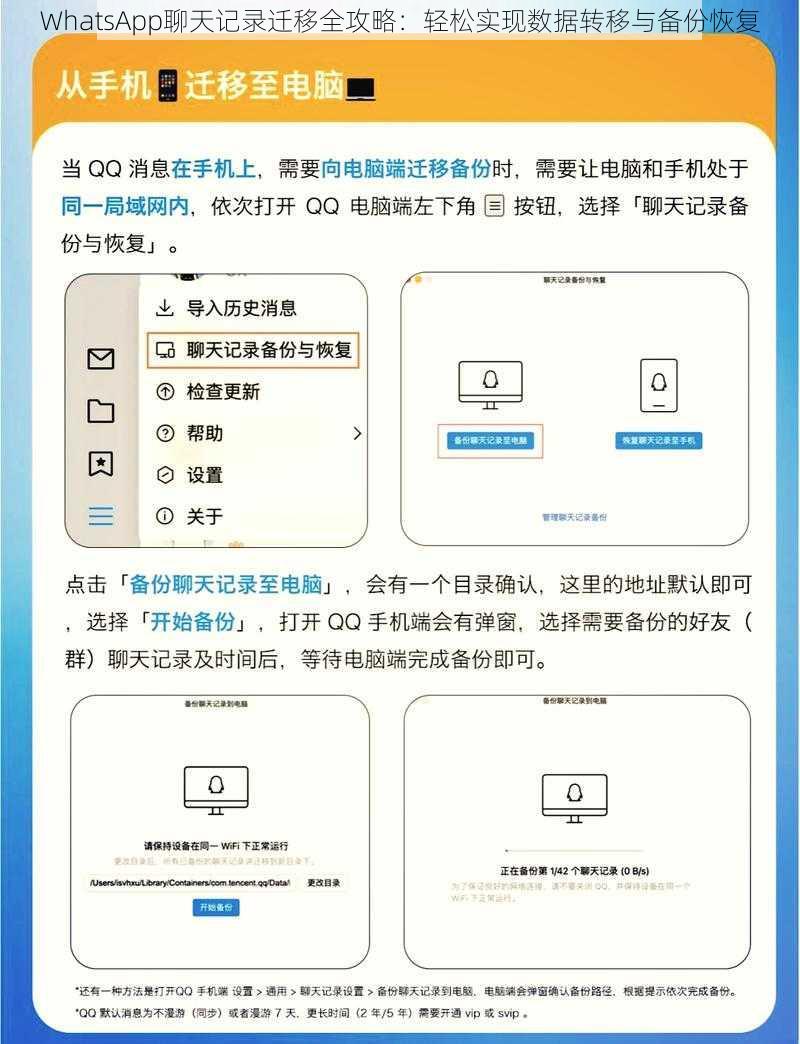WhatsApp聊天记录迁移全攻略：轻松实现数据转移与备份恢复